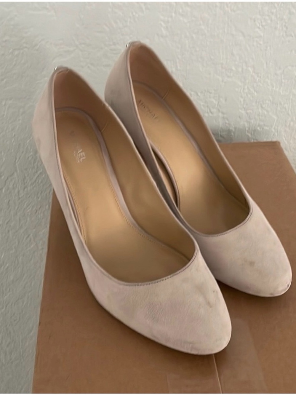 Michael Kors suede block-heel pumps